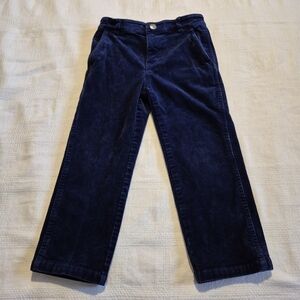 Mini Boden boys 6 years navy blue adjustable waist corduroy pants, VVGUC